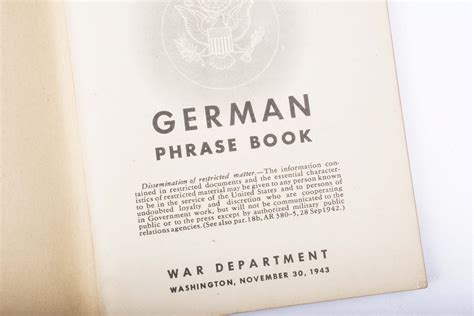 German Phrase Book TM 30 606 Fjm44