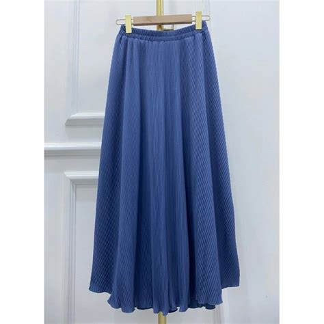 Jual Rok Plisket Lidi Premium Polos Panjang Mayung Hyget Muslimah