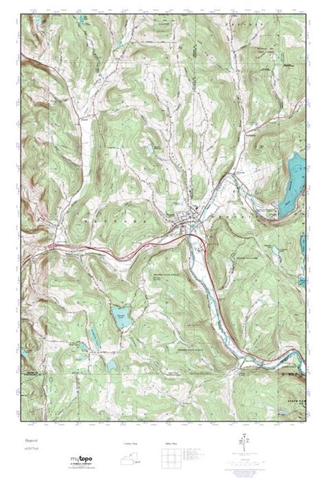 Mytopo Deposit New York Usgs Quad Topo Map