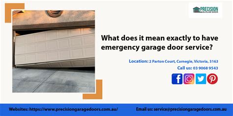 What Does It Mean Exactly To Have Emergency Garage Door Service