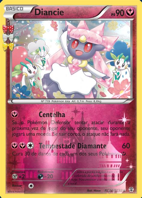 Diancie Rc Rc Rev Foil Carta Avulsa Pokemon Planeta Nerd Geek