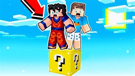 Sobreviva Em Apenas Bloco De Lucky Block No Minecraft Minecraft Videos