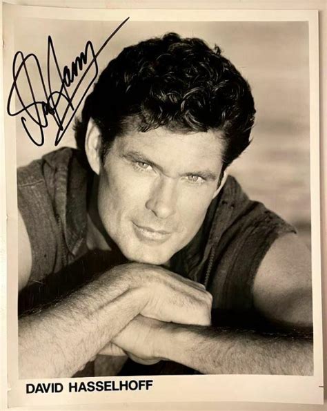 David Hasselhoff Baywatch Bandw 8x10 Autographed Photograph 3860232492