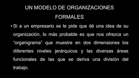 Un Modelo De Organizaciones Formales PPT Descarga Gratuita