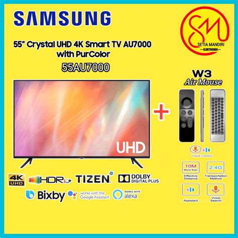 Jual Samsung Smart Tv 55 Inch Crystal 4k Uhd 55au7000 Ua55au7000