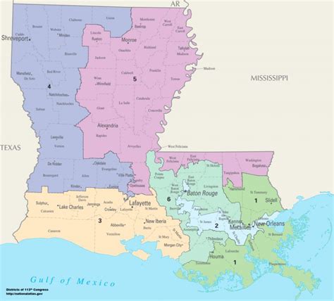 Louisiana's Congressional Districts - Wikipedia - Texas 2Nd Congressional District Map ...