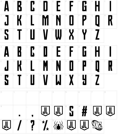 Justice League Font Download