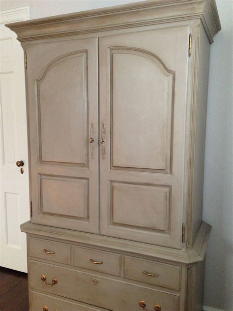 Annie Sloan Chalk Paint In Coco Painted Armoire Tv Armoire Armoire