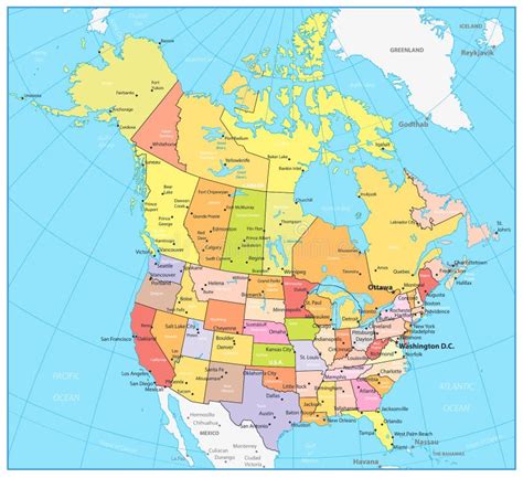 Albums 104 Wallpaper A Map Of The United States And Canada Stunning