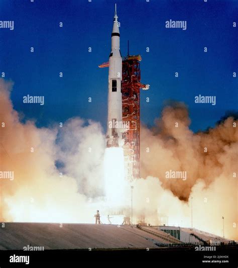 The Huge 363 Feet Tall Apollo 8 Rocket Is Launched From Kennedy Space