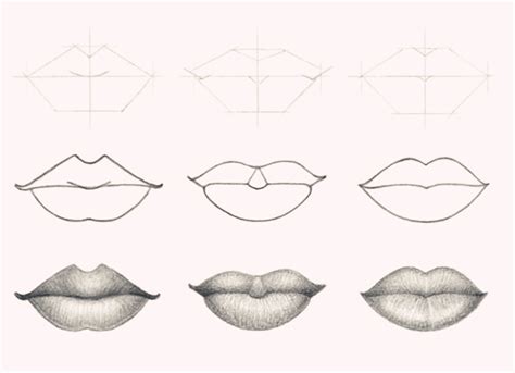 Drawing Ideas Easy Lips Lipstutorial Org