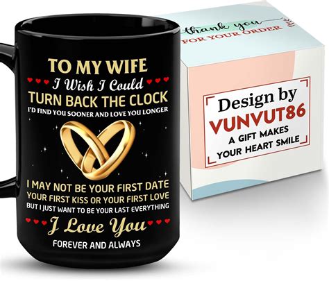 Todolia 11oz To My Wife I Love You Coffee Mug Tea Cup