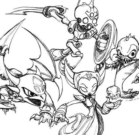 Skylanders Coloring Pages Printable for Free Download