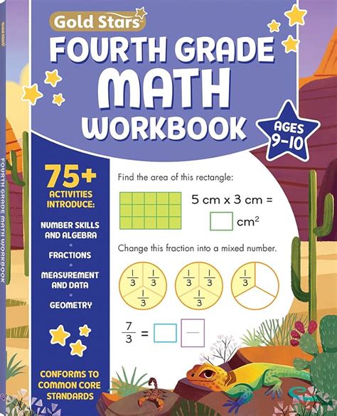 Fourth Grade Math Workbook Ages 9 To 10 75 Activities Algebra