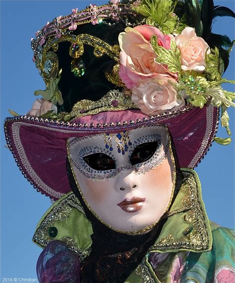 Sabine costumée au carnaval vénitien d Annecy le 21 février 2016