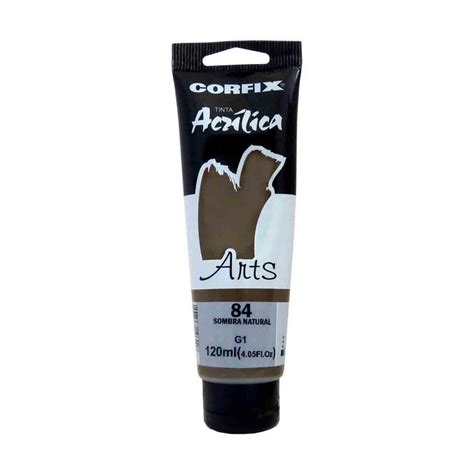 Tinta Acrilica Corfix Arts G1 84 Sombra Natural 120ml Shopee Brasil