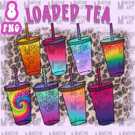 Loaded Tea Png Clipart Loaded Tea Cup Png Design Rainbow Tie Dye