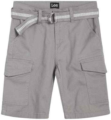 Lee Boys Premium Belted Twill Shorts Sizes 4 18 And Husky