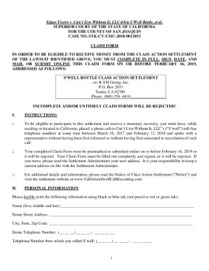 Fillable Online Settlement Agreement And Release Of Claims Edgar