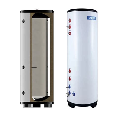 Wok Freestanding Stainless Hot Water Tank Buffer Tank For Heat Pump And Solar Circuits Dhw Tank