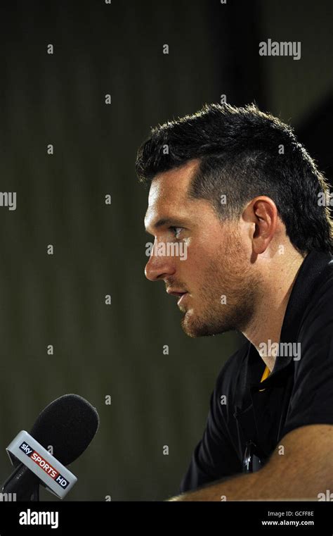 South africa captain graeme smith press conference team hotel hi-res ...