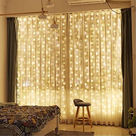 Brightown 300 Led Curtain String Lights 9 8 Ft Hanging