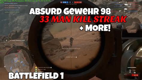 Battlefield Absurd Gewehr Sniper Kill Streaks In A Row Bf