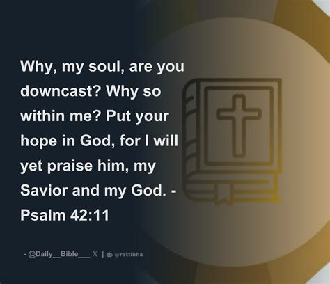 Why My Soul Are You Downcast Why So Within Me Put Your Hope In God