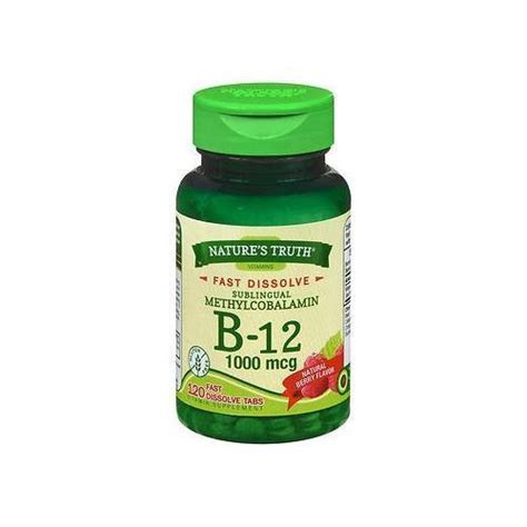 Natures Truth Vitamin B 12 1000 Mcg Fast Dissolve Tablets Natural