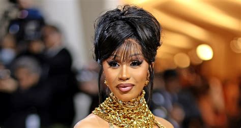 Cardi B Drips In Gold On Met Gala 2022 Red Carpet 2022 Met Gala