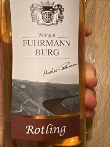 Weingut Fuhrmann Burg Rotling Vivino Us