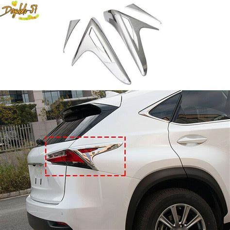 For Lexus NX200t 300 300h 2015 2020 Chrome Exterior Tail Light Lamp