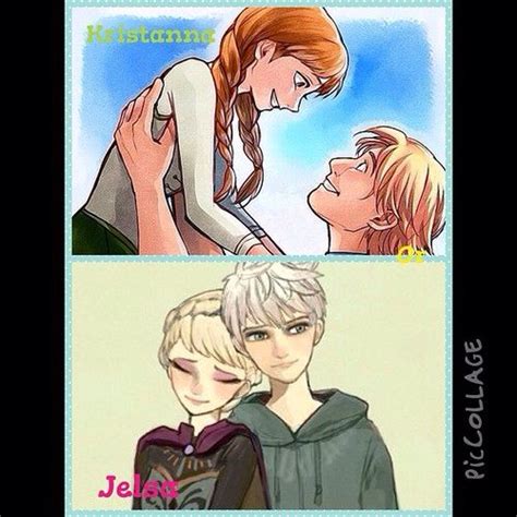 Pin By 𝓕𝓻0𝔃𝓮𝓷𝓑𝔁𝓭𝓭𝓲𝓮 On My Favorite Art Pictures Jack And Elsa Jelsa