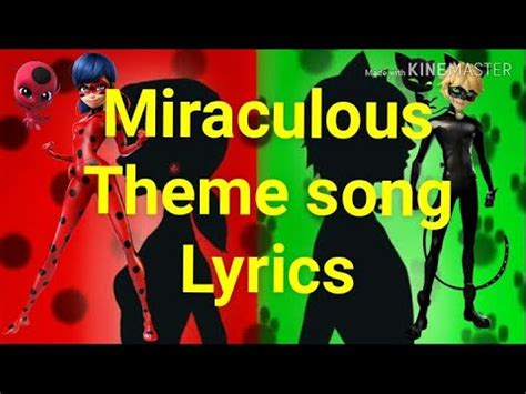 Miraculous Ladybug Cat Noir Theme Song With Lyrics Youtube