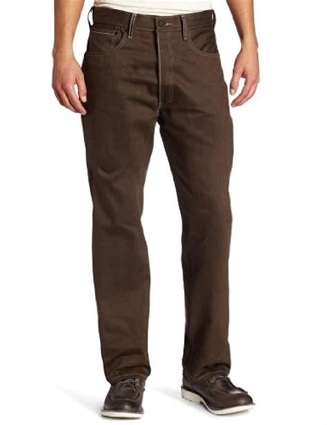 Levis 501 Original Shrink To Fit Jeans In Brown For Men Lyst