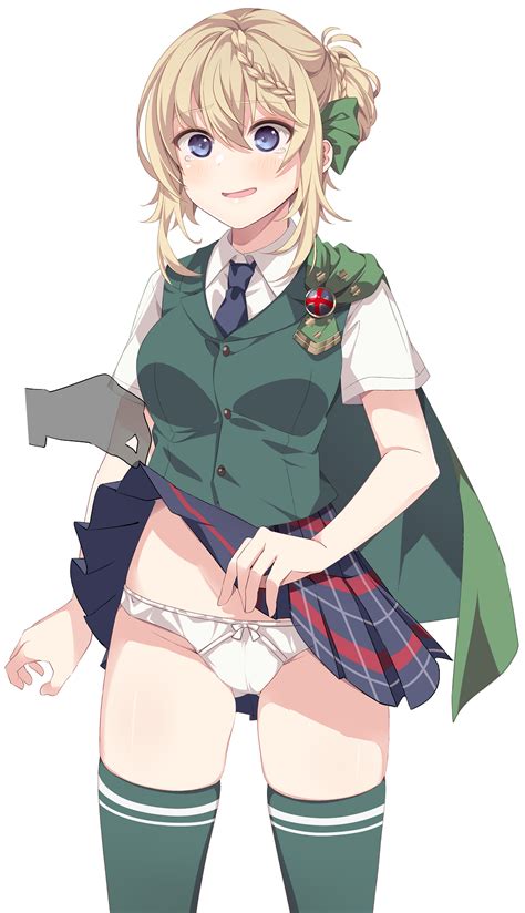 Kukimaru Perth Kancolle Kantai Collection Highres 1girl Blonde Hair Blue Necktie Blue