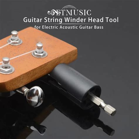 Assemble Electric Drill Hexagonal Guitar String Winder Head Tools For