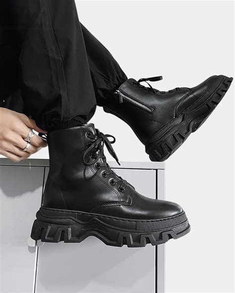 Side Zip Combat Boots | Techwear Division