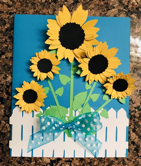 Printable Sunflower Card