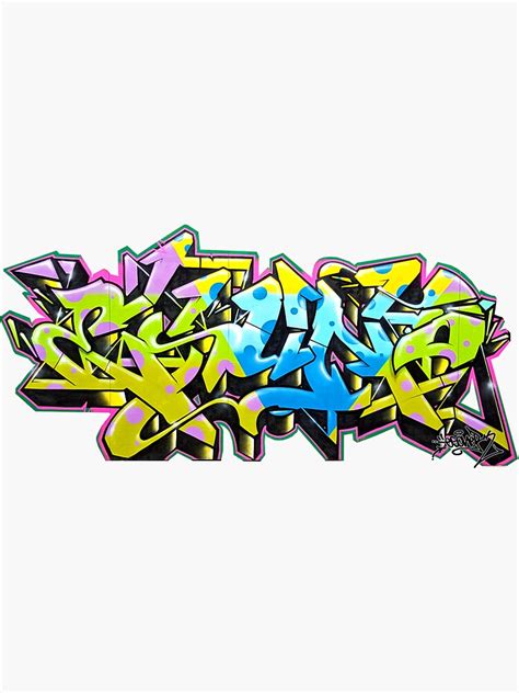 Esuno By Esone Urban Graffiti Street Style Sticker For Sale By