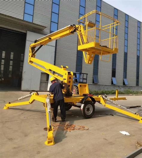 Self Propelled Towable Articulated Boom Lift Working Working Height 8m 22m Articulated Towable