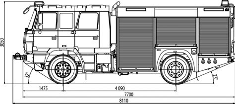 4x4 Fire truck chassis-cab T815 - Brno Defence Group