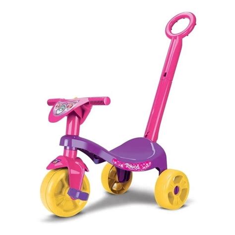 Triciclo Velotrol Princesa Motoca Velocípede Tchuco Menina em Promoção