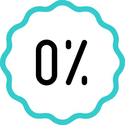 0 Percent Basic Accent Outline Icon