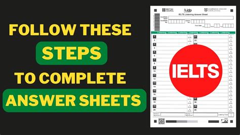 How To Complete IELTS Listening And Reading Answer Sheet Step By Step