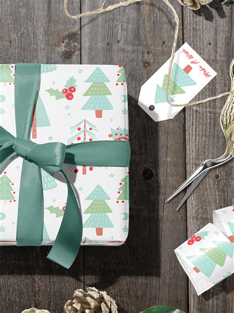 Christmas Tree Wrapping Paper