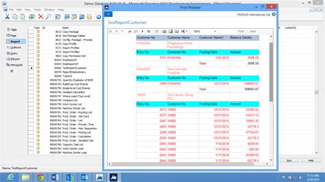 Dynamics 365 Business Central Dynamics Nav How To Create Your Own Table And Make A Report Of