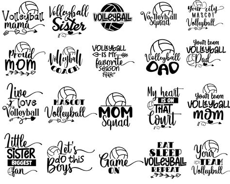 Volleyball Svg Volleyball Mom Svg Volleyball Dad Svg Tigers Volleyball Svg Heart Volleyball