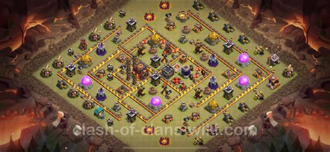 Best Anti 3 Stars War Base Th10 With Link Hybrid 2024 Town Hall