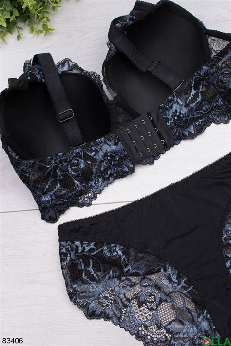 Женский кружевной комплект из бюстгальтера и трусов И-8441-1 - купить ...